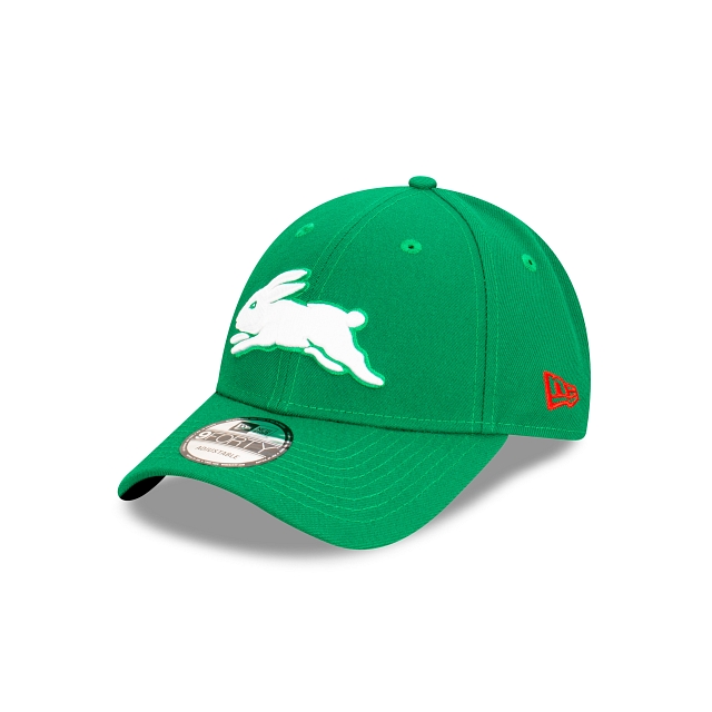 NRL South Sydney Rabbitohs Official Team Colours 9Forty Snapback (TDV6346) - Green New Era Caps